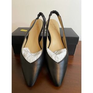 Naturalizer Black Slingback Flats Size 8